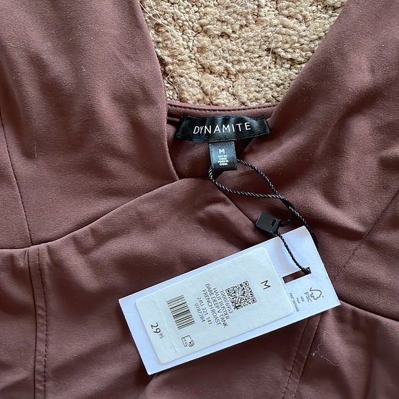 Brown crop tank brand new with tags - Picture 2 of 2